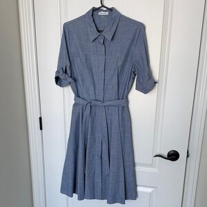 Calvin Klein Classic Blue Midi Dress